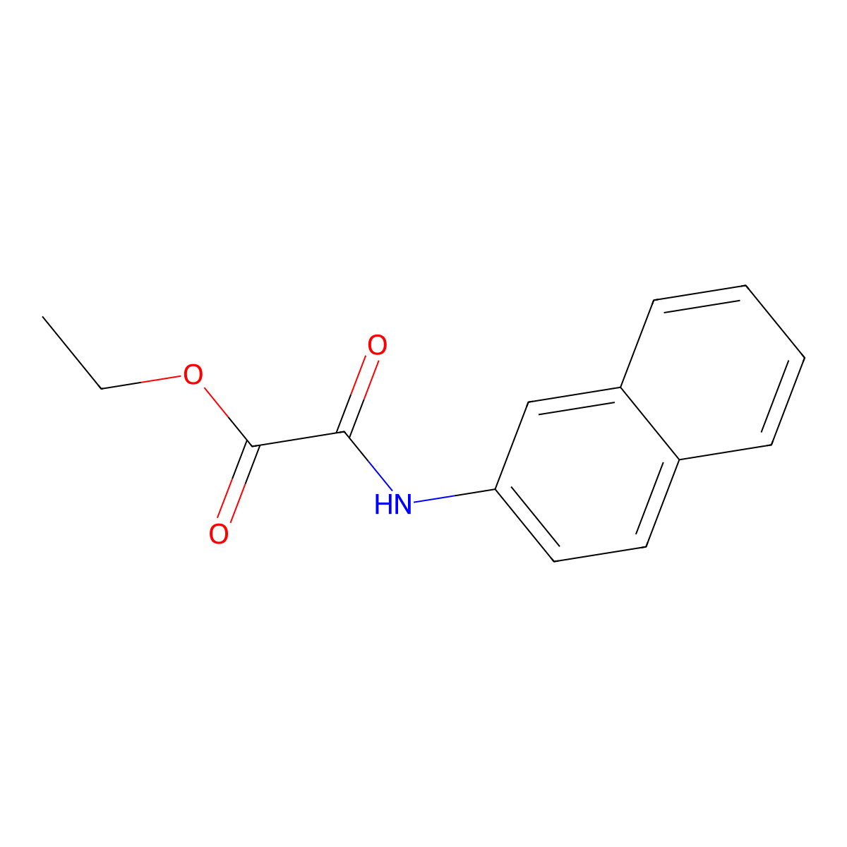 Ethyl [(naphthalen-2-yl)carbamoyl]formate molecular structure, CAS 23949-73-7