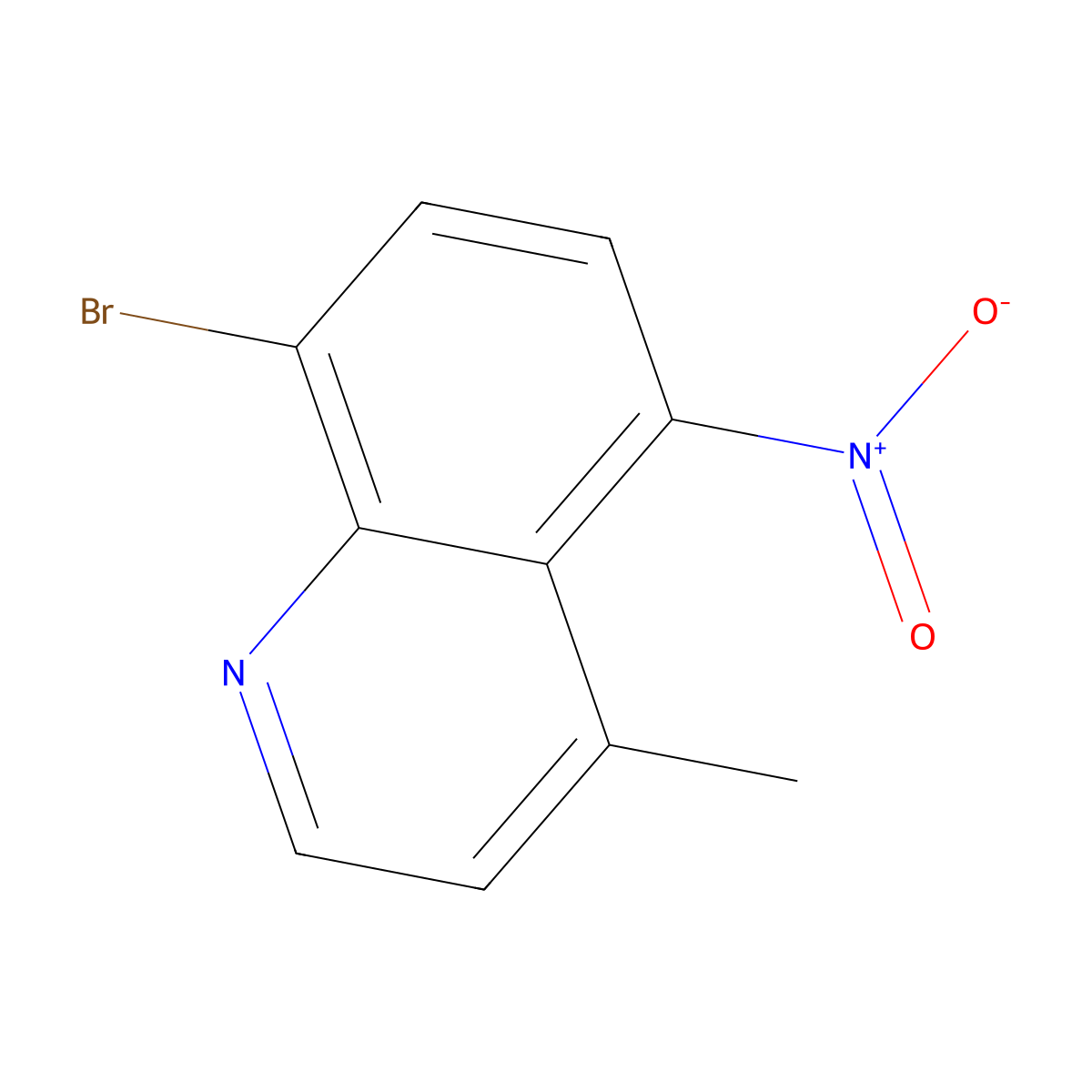 8-Bromo-4-methyl-5-nitroquinoline molecular structure, CAS 2394904-26-6