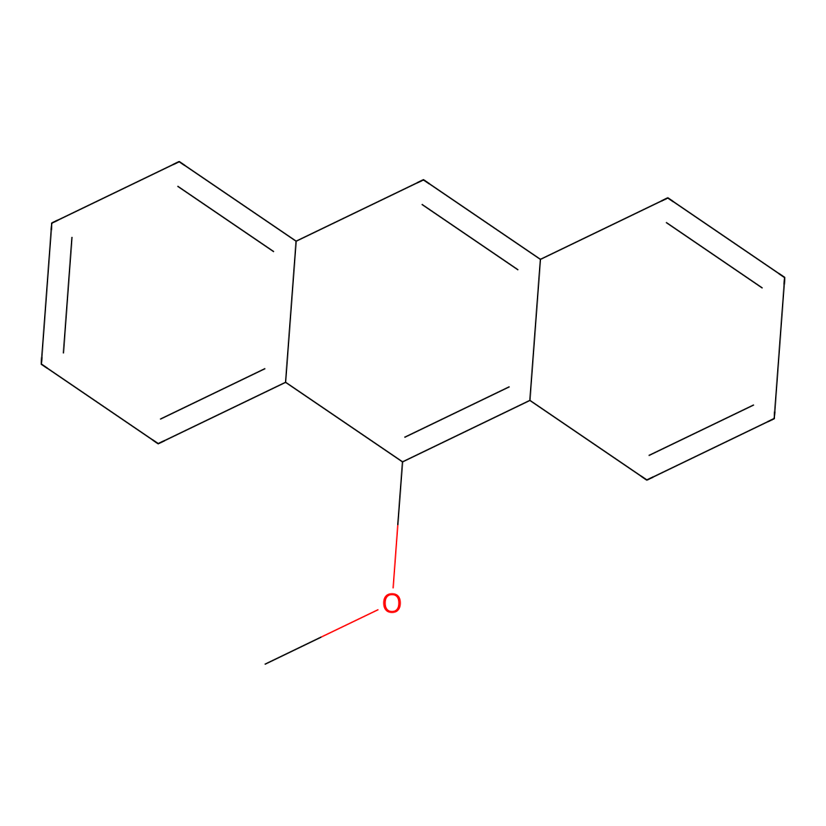 9-Methoxyanthracene molecular structure, CAS 2395-96-2