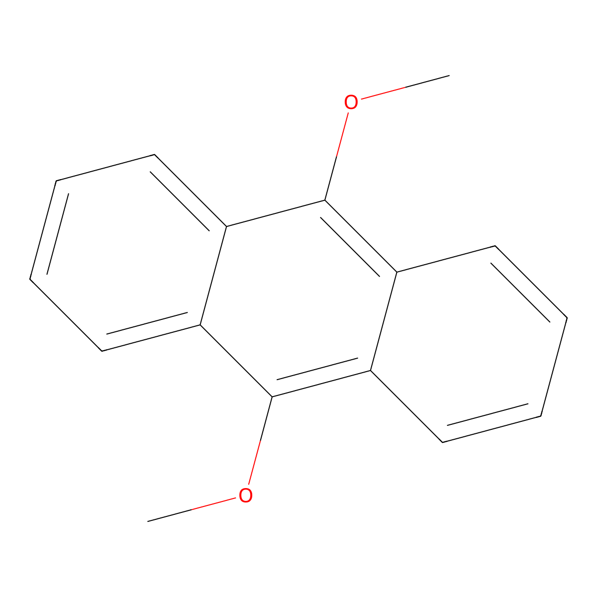 Anthracene, 9,10-methoxy- molecular structure, CAS 2395-97-3