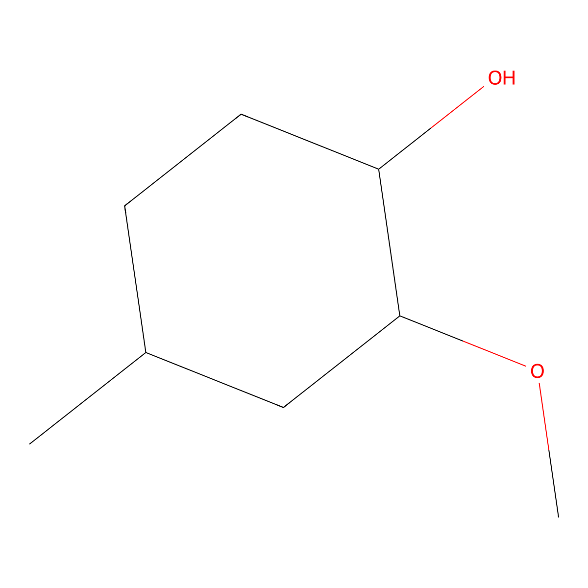 2-Methoxy-4-methylcyclohexan-1-ol molecular structure, CAS 23950-96-1