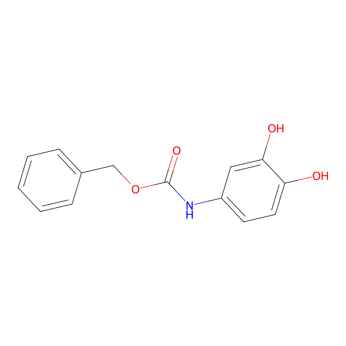 benzyl N-(3,4-dihydroxyphenyl)carbamate molecular structure, CAS 2395012-75-4