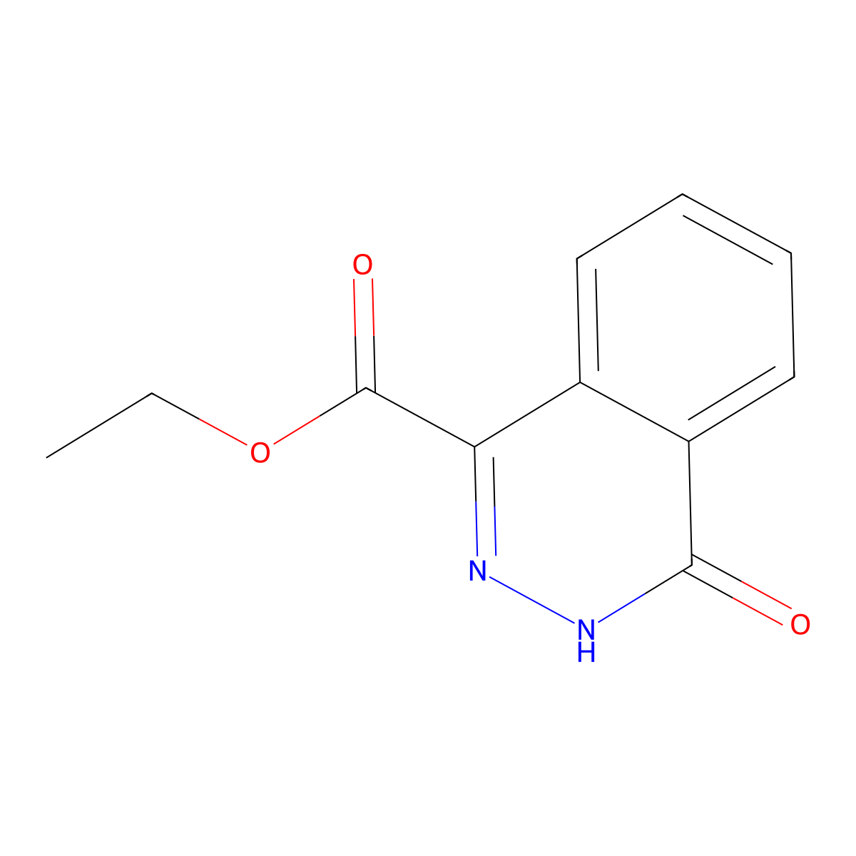 Ethyl 4-oxo-3,4-dihydrophthalazine-1-carboxylate molecular structure, CAS 23952-05-8