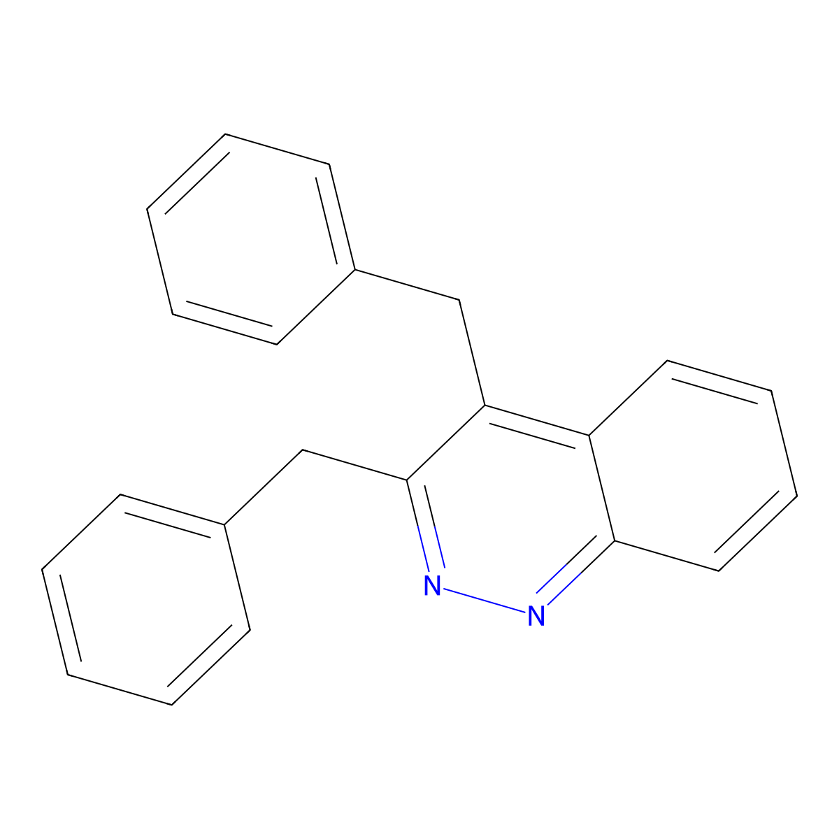3,4-Dibenzylcinnoline molecular structure, CAS 23952-14-9