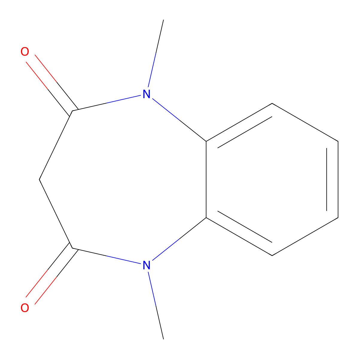 1,5-Dimethyl-1H-1,5-benzodiazepine-2,4(3H,5H)-dione molecular structure, CAS 23954-54-3