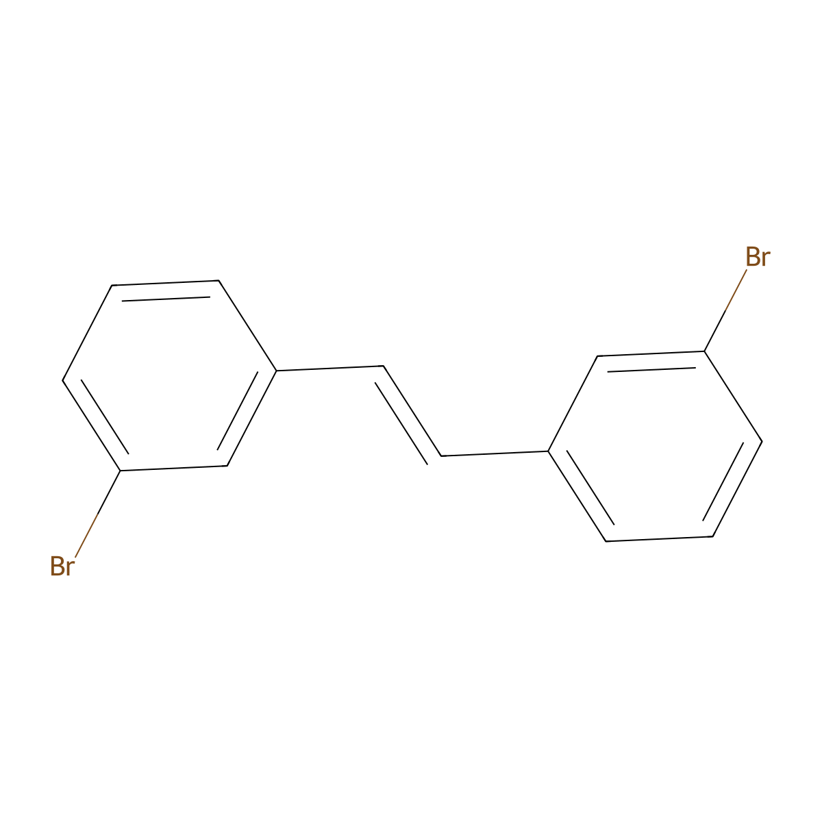 (e)-1,2-Bis(3-bromophenyl)ethene molecular structure, CAS 23958-26-1