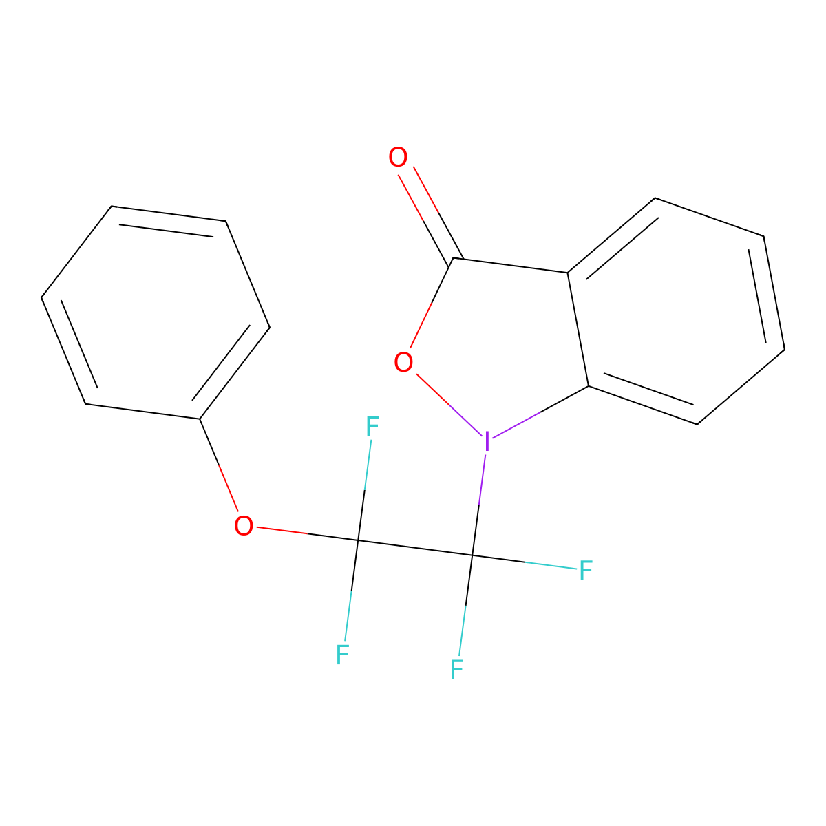 1-(phenoxy tetrafluoroethy)-1,2-benzidoxodol-3(1H)-one molecular structure, CAS 2395814-86-3