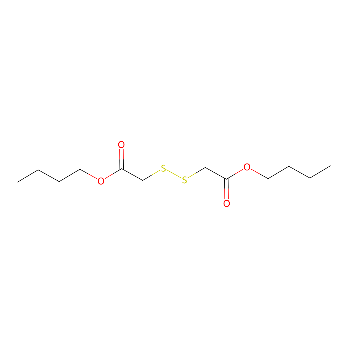 Dibutyl 2,2'-dithiodiacetate molecular structure, CAS 23959-95-7