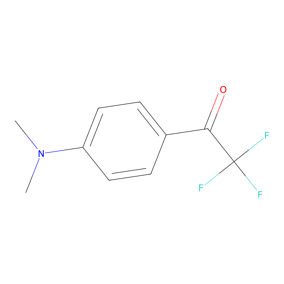 4'-(Dimethylamino)-2,2,2-trifluoroacetophenone molecular structure, CAS 2396-05-6