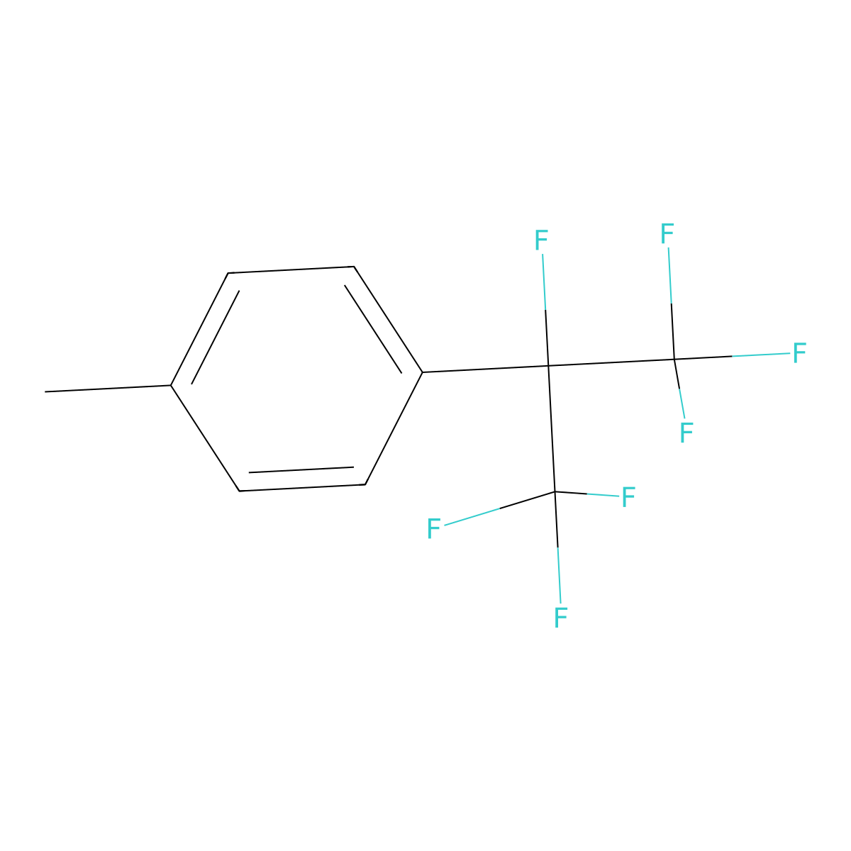 4-(Heptafluoroisopropyl)toluene molecular structure, CAS 2396-26-1