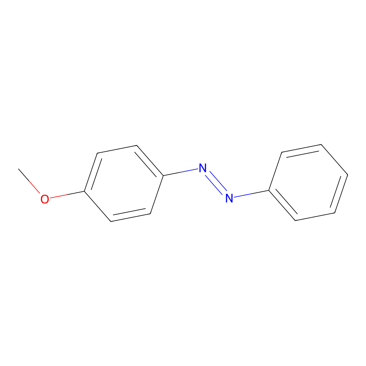 4-Methoxyazobenzene molecular structure, CAS 2396-60-3
