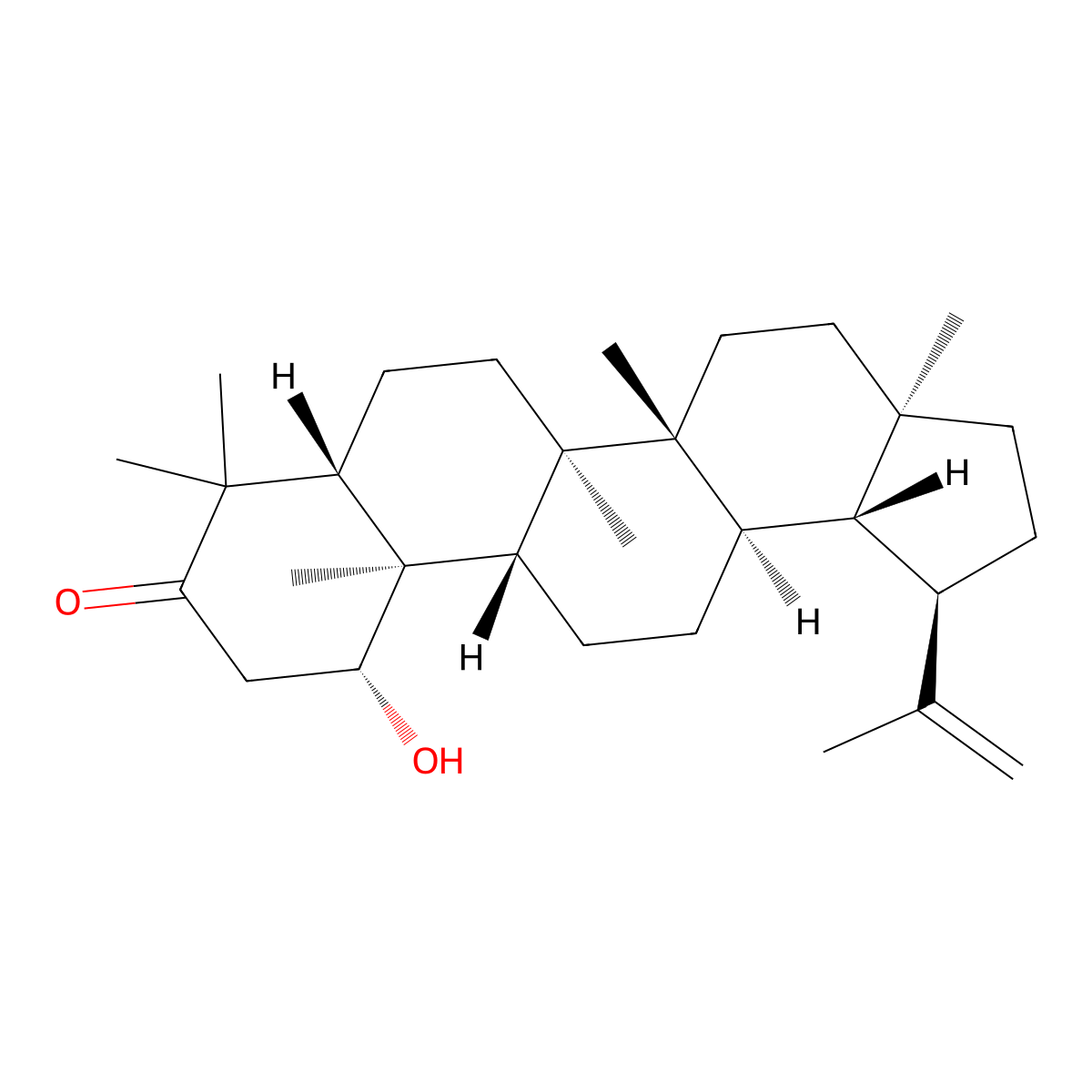 Glochidonol molecular structure, CAS 23963-54-4
