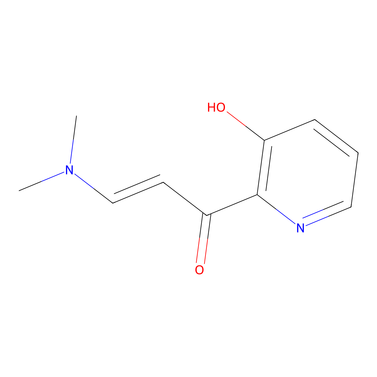 (2E)-3-(Dimethylamino)-1-(3-hydroxypyridin-2-yl)prop-2-en-1-one molecular structure, CAS 2396529-91-0