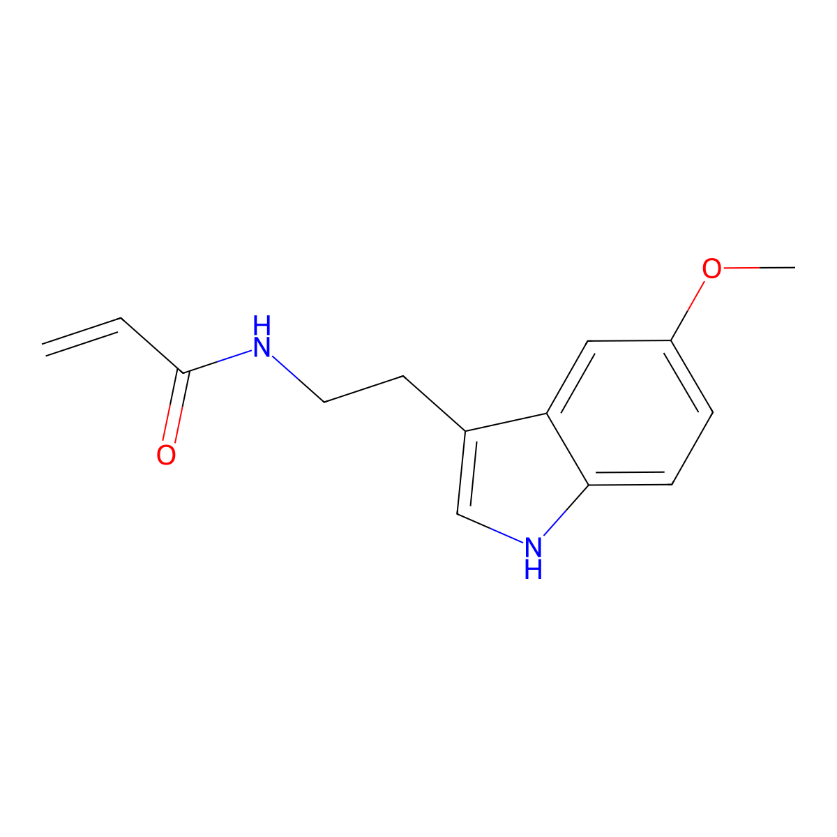 N-[2-(5-methoxy-1H-indol-3-yl)ethyl]prop-2-enamide molecular structure, CAS 2396580-48-4