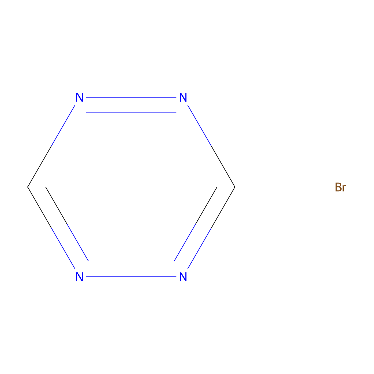 3-Bromo-1,2,4,5-tetrazine molecular structure, CAS 2396594-00-4