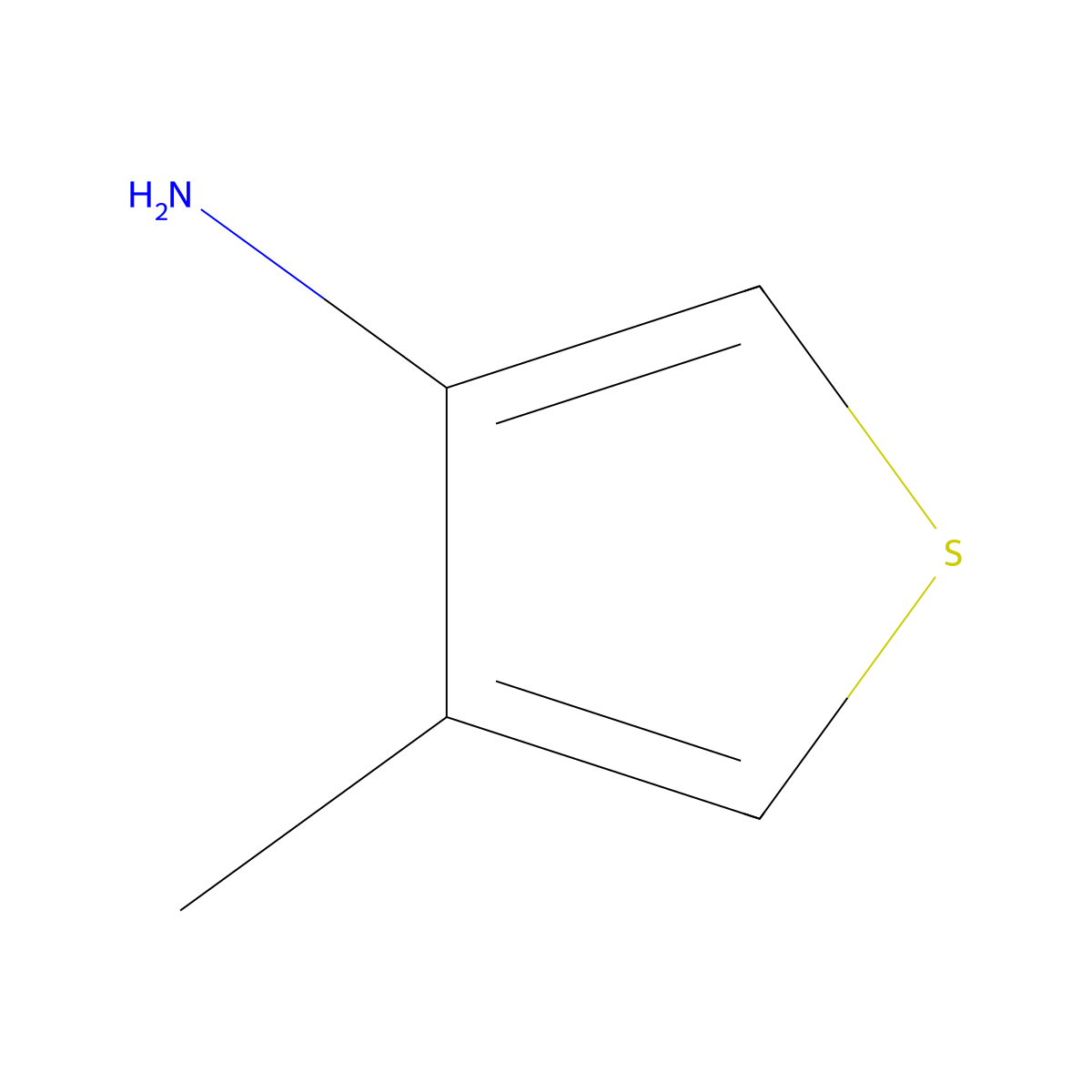 4-Methylthiophen-3-amine molecular structure, CAS 23967-97-7