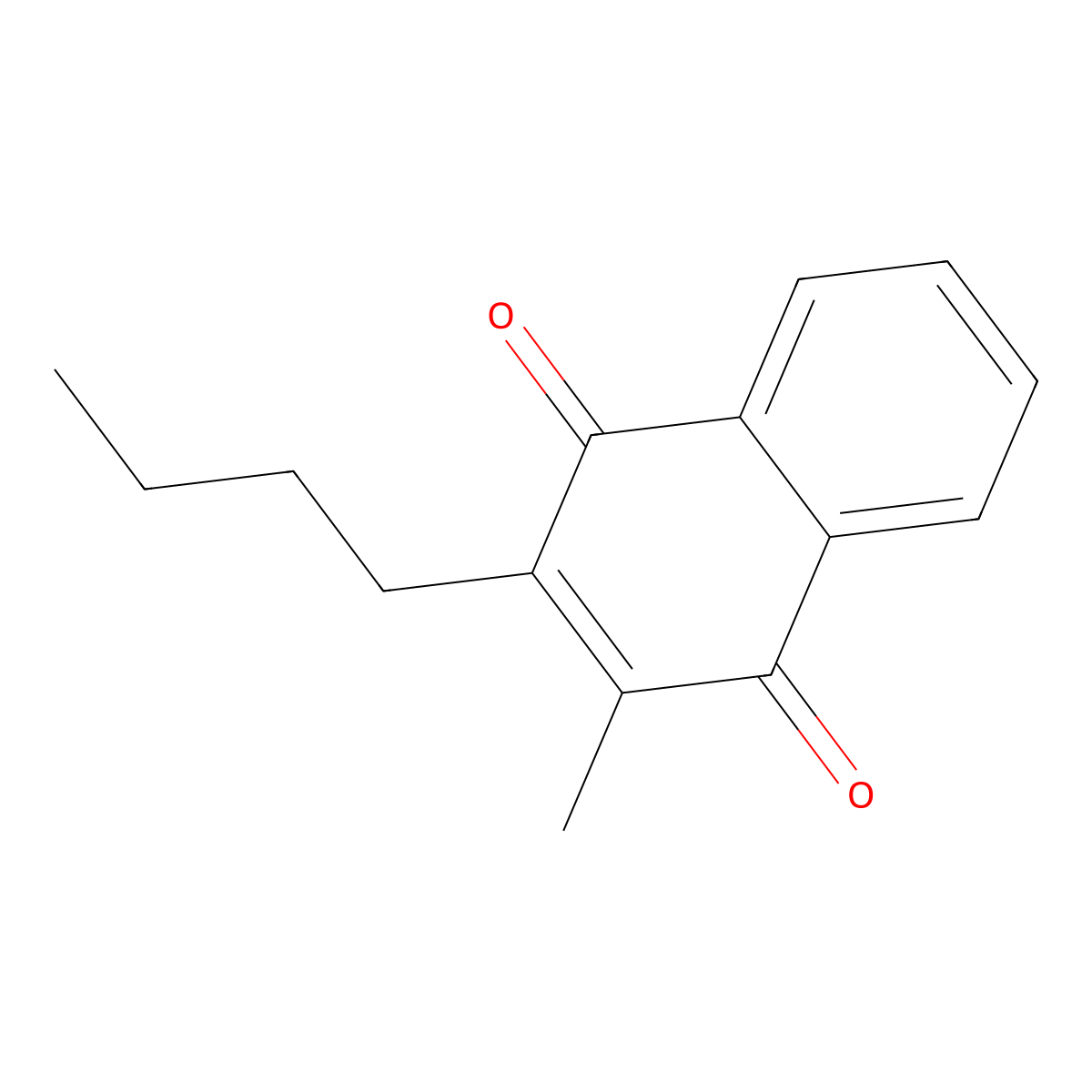 2-Butyl-3-methylnaphthalene-1,4-dione molecular structure, CAS 2397-62-8