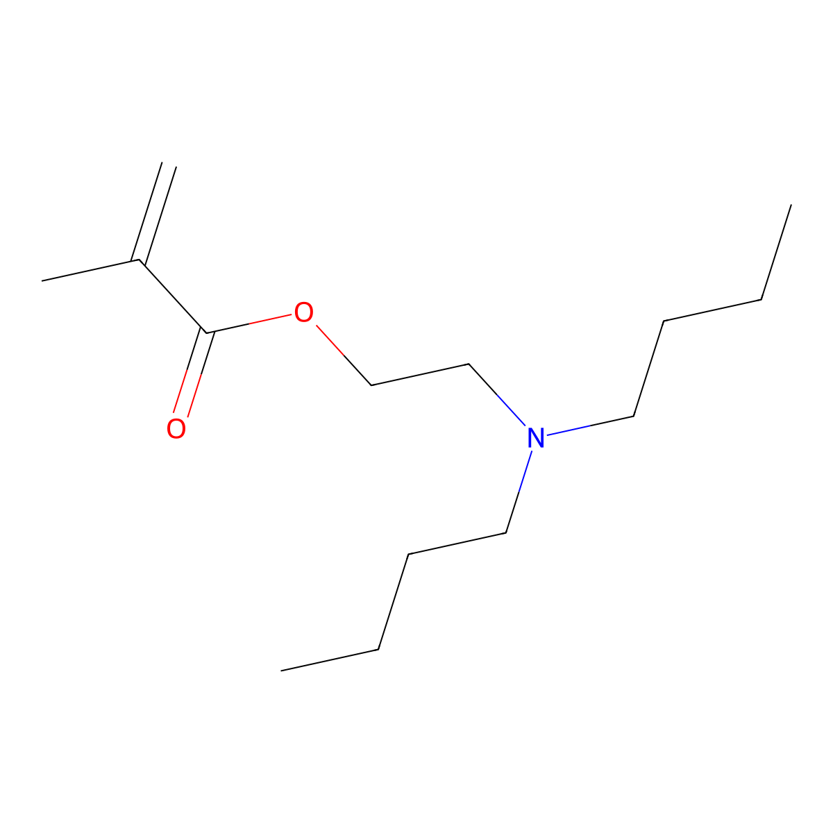 2-(Dibutylamino)ethyl methacrylate molecular structure, CAS 2397-75-3