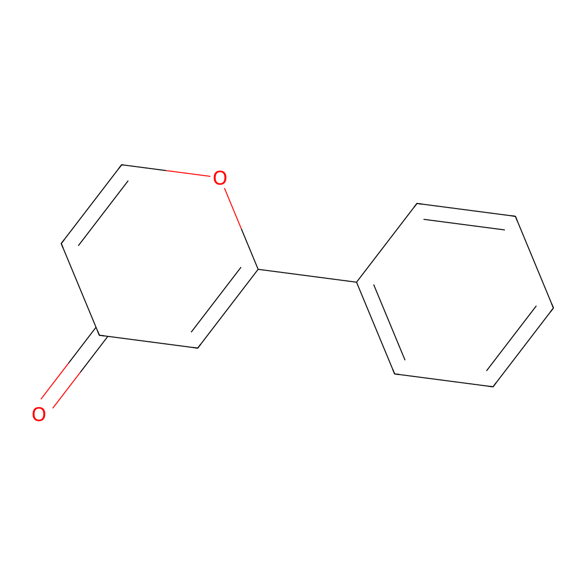 2-phenyl-4H-pyran-4-one molecular structure, CAS 2397-79-7