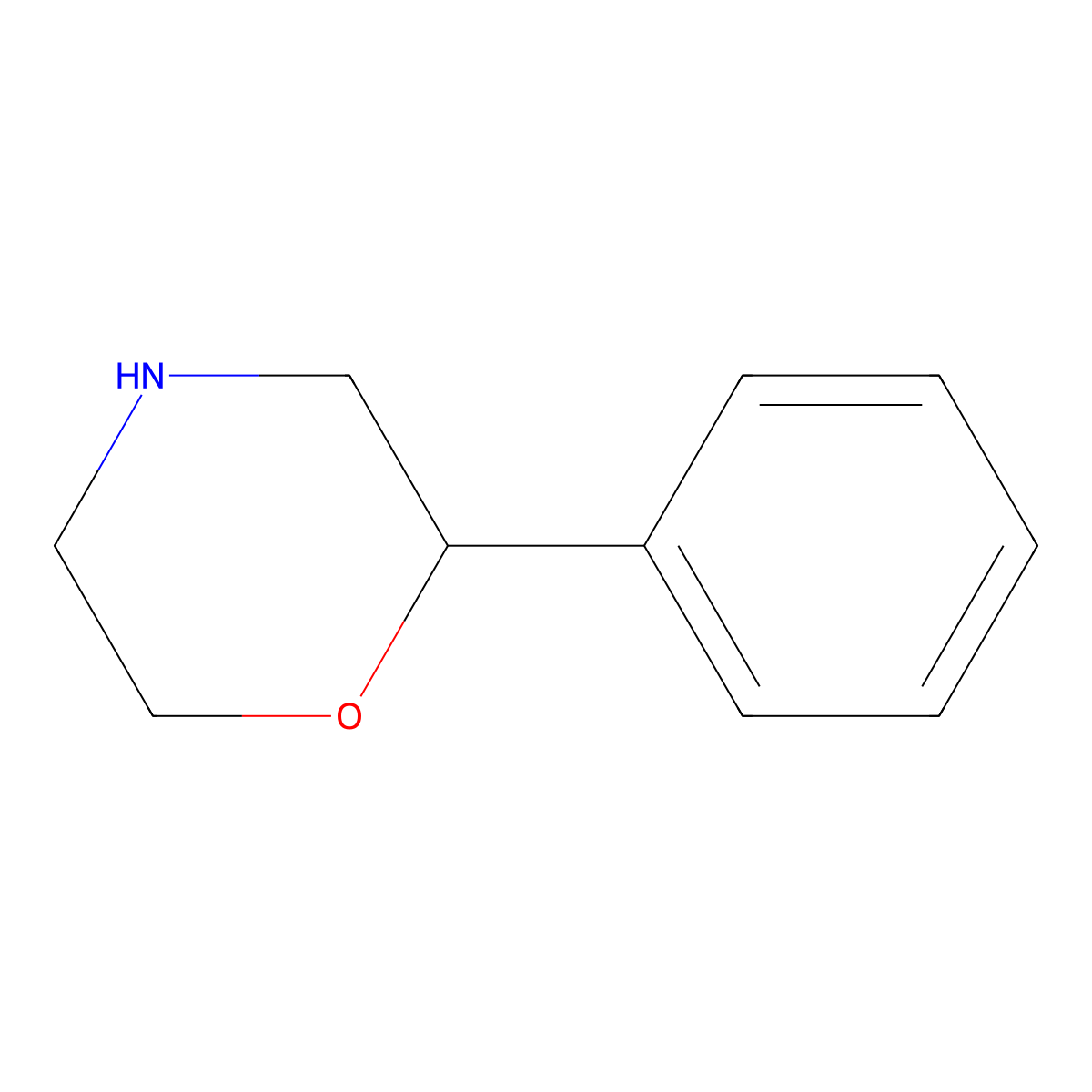 2-Phenylmorpholine molecular structure, CAS 23972-41-0
