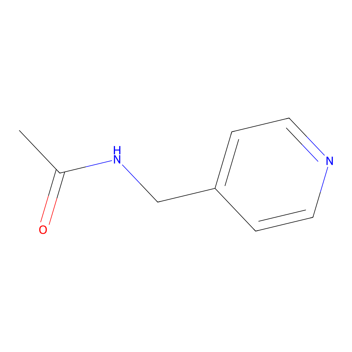 N-(4-Pyridinylmethyl)acetamide molecular structure, CAS 23974-15-4