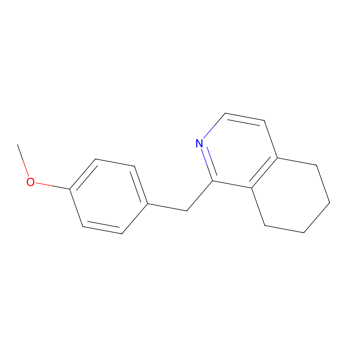 1-(4-Methoxybenzyl)-5,6,7,8-tetrahydroisoquinoline molecular structure, CAS 23974-90-5