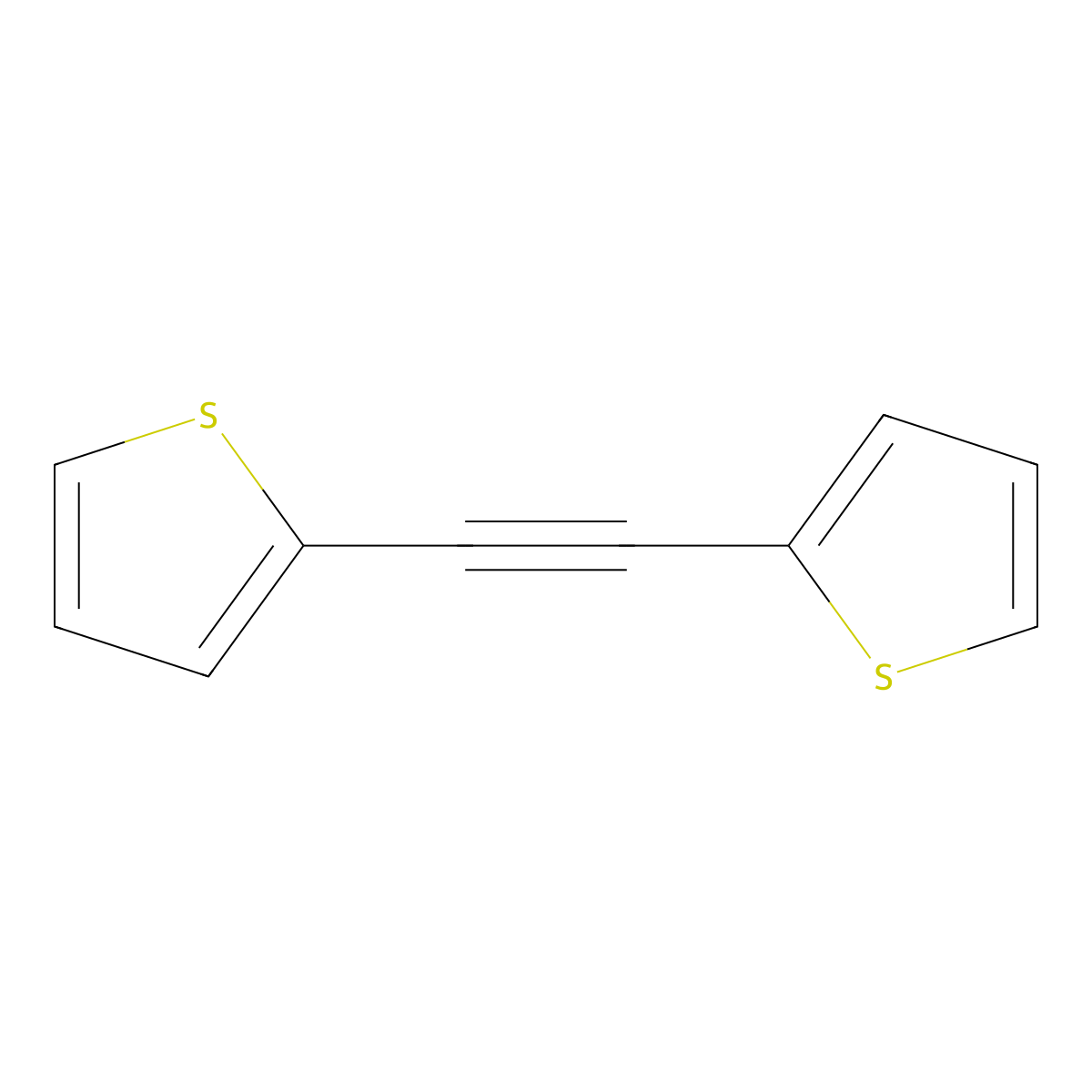 Thiophene, 2,2'-(1,2-ethynediyl)bis- molecular structure, CAS 23975-15-7