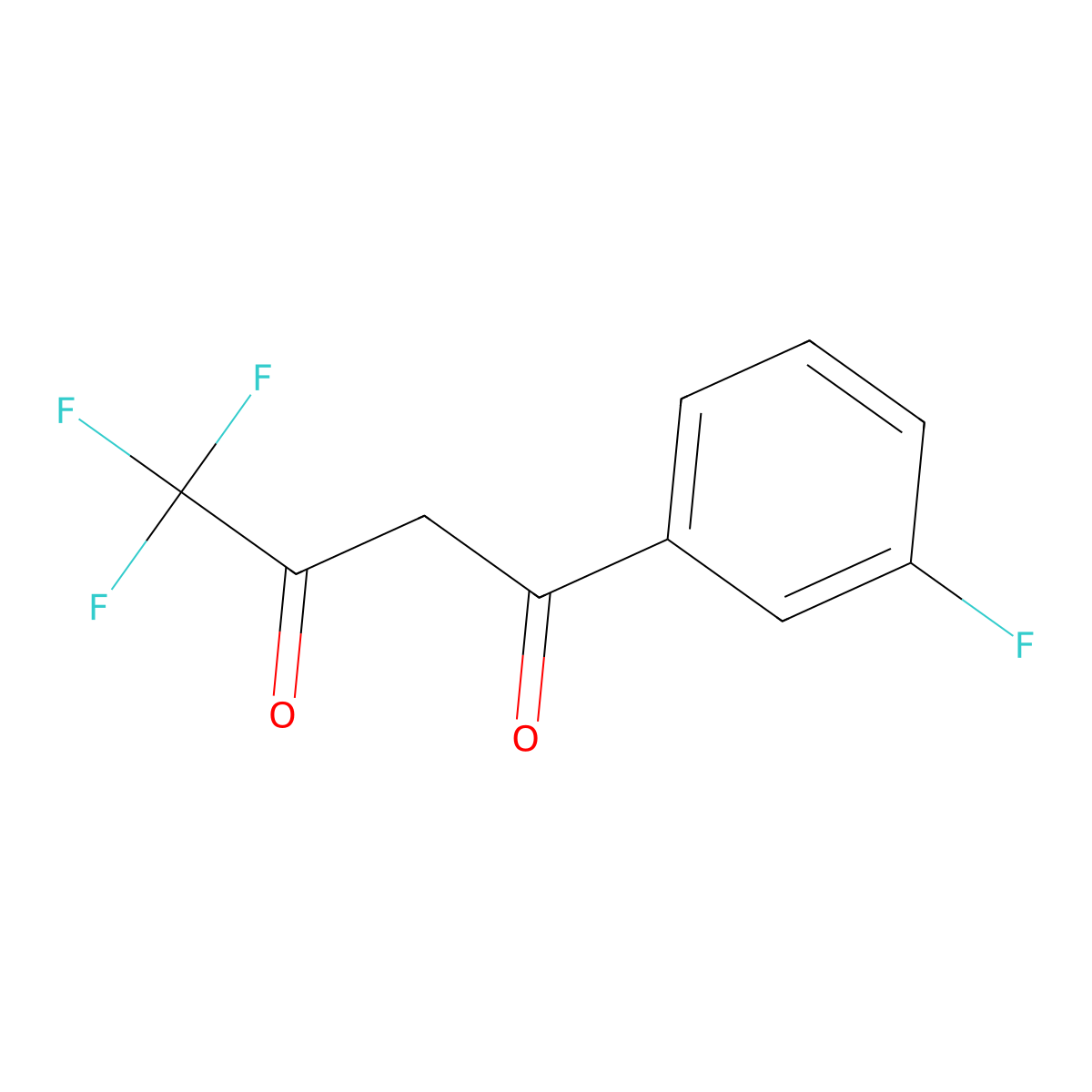 1-(3-Fluorophenyl)-4,4,4-trifluorobutane-1,3-dione molecular structure, CAS 23975-58-8