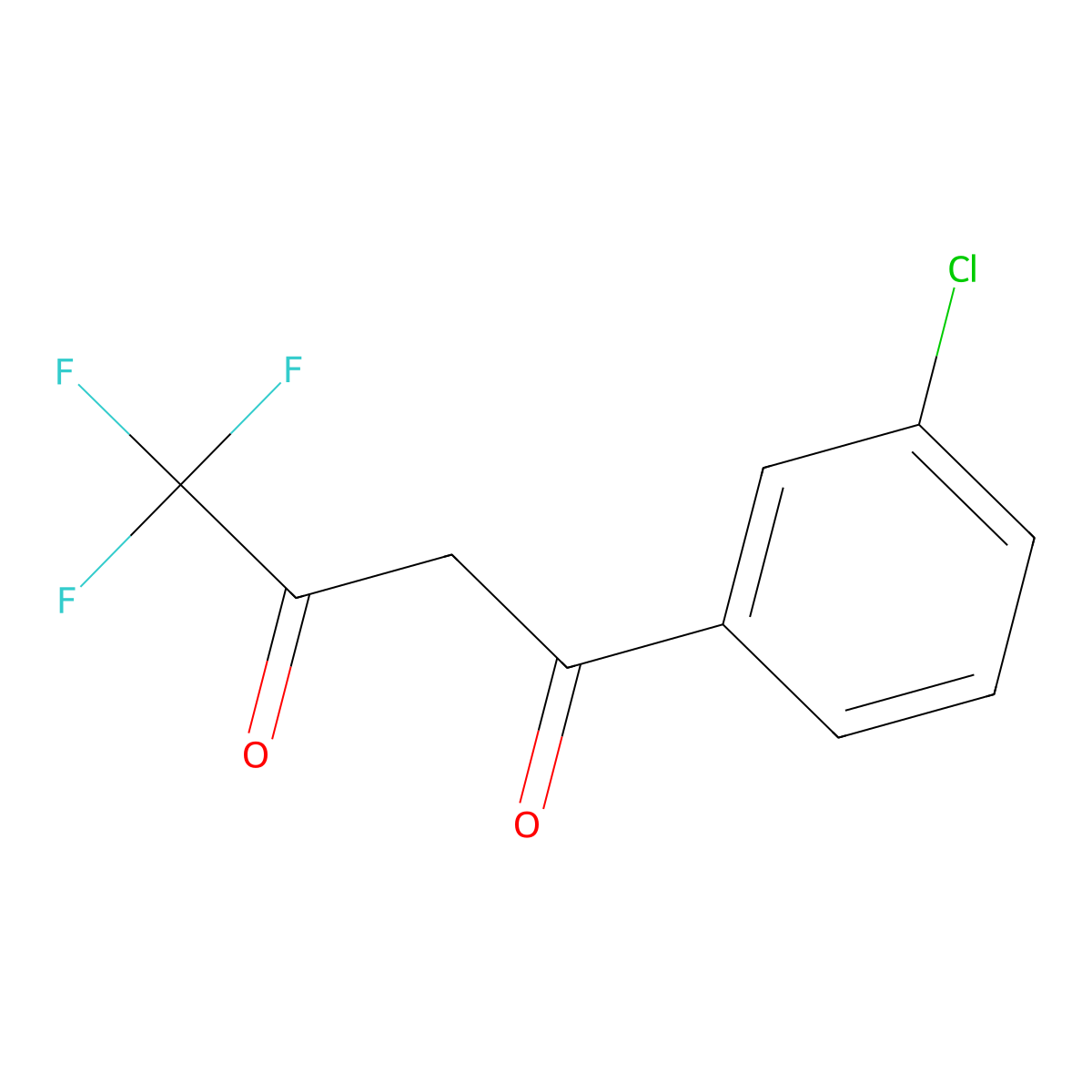 1-(3-Chlorophenyl)-4,4,4-trifluoro-1,3-butanedione molecular structure, CAS 23975-61-3