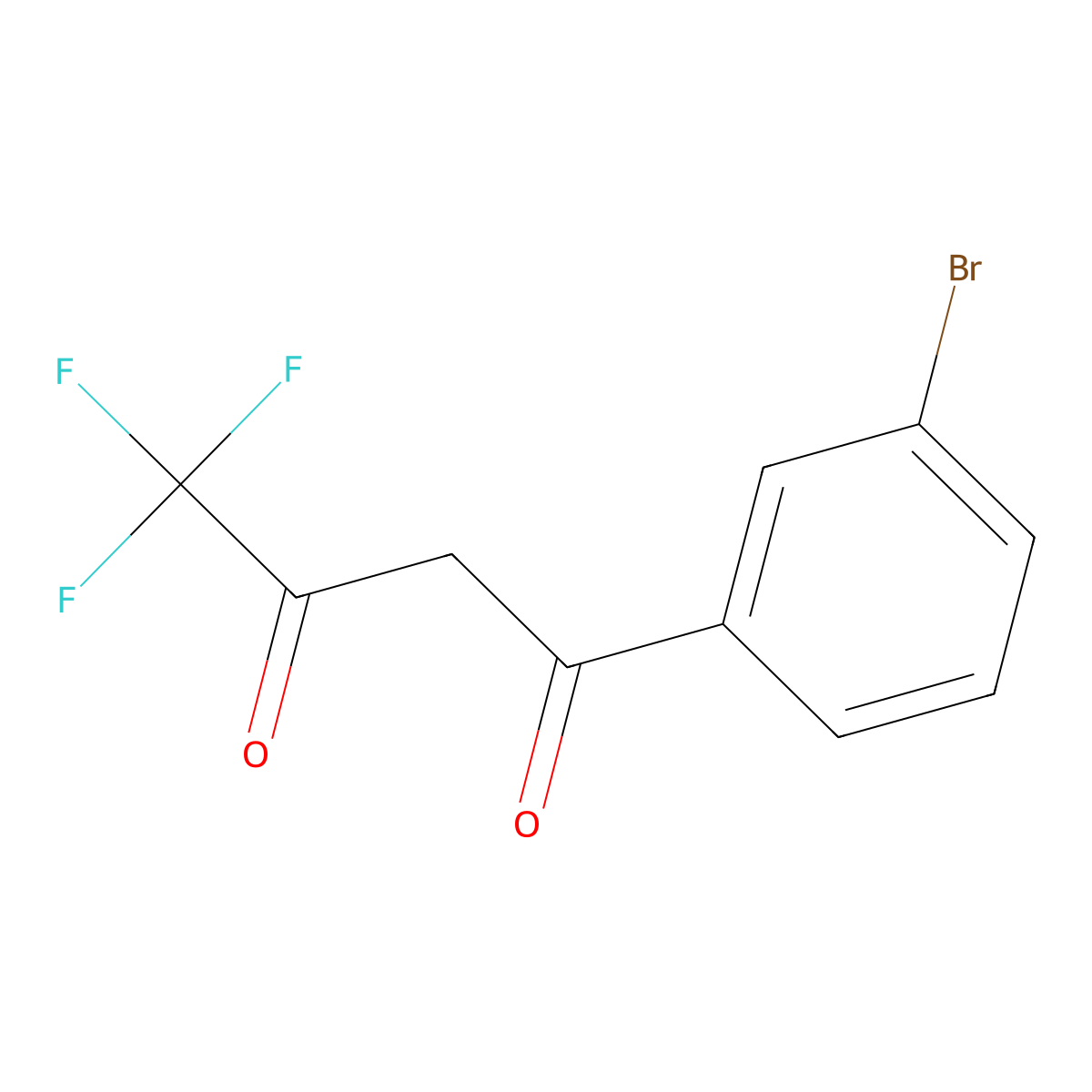 1-(3-Bromophenyl)-4,4,4-trifluoro-1,3-butanedione molecular structure, CAS 23975-64-6