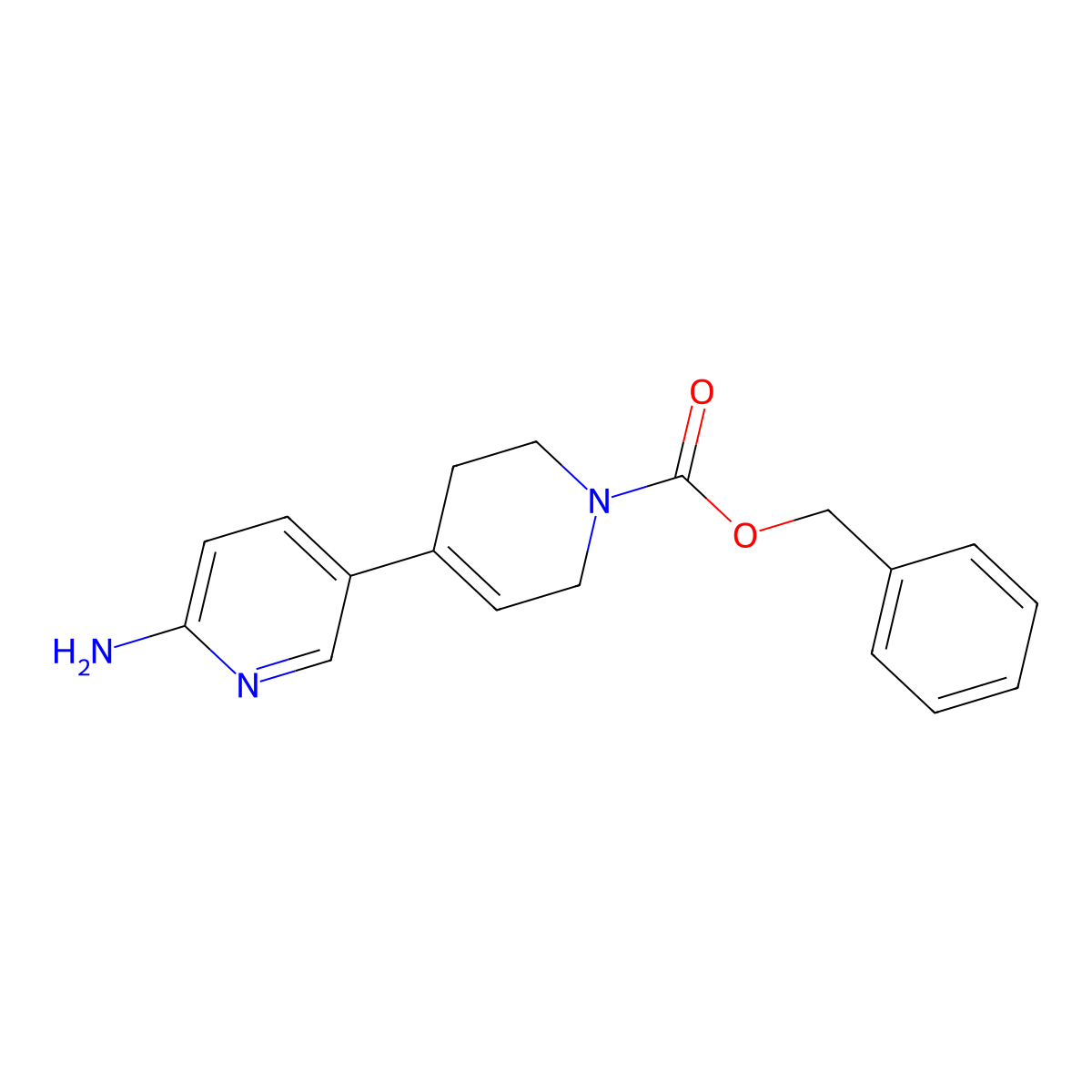 benzyl 6-amino-3',6'-dihydro-[3,4'-bipyridine]-1'(2'H)-carboxylate molecular structure, CAS 2397550-81-9