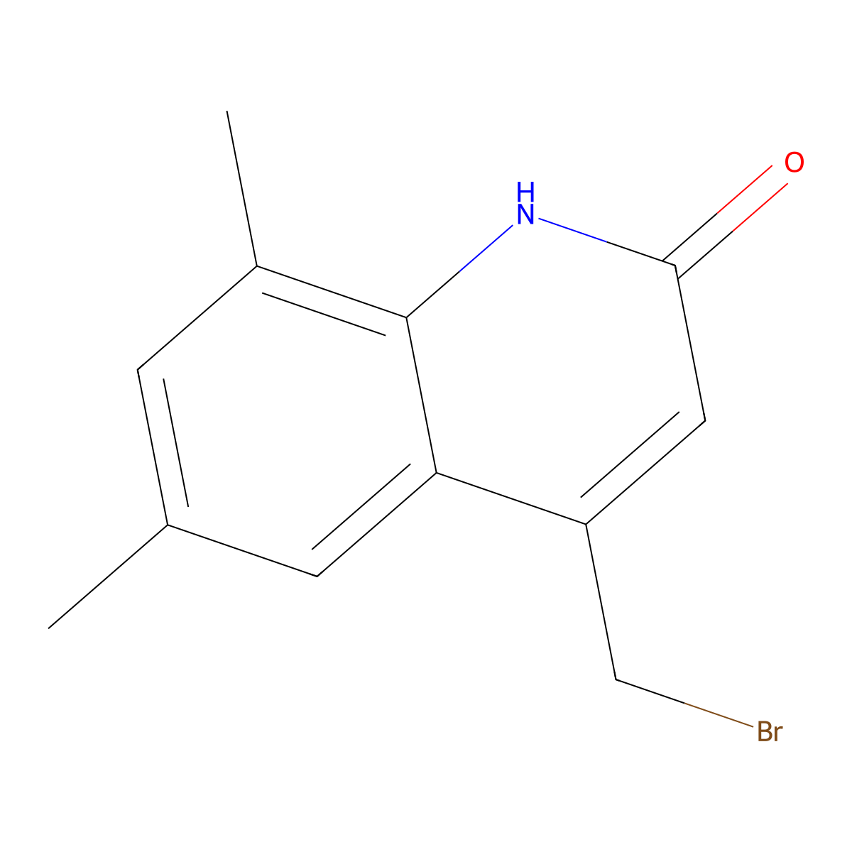 4-bromomethyl-6,8-dimethyl-2(1H)-quinolone molecular structure, CAS 23976-55-8