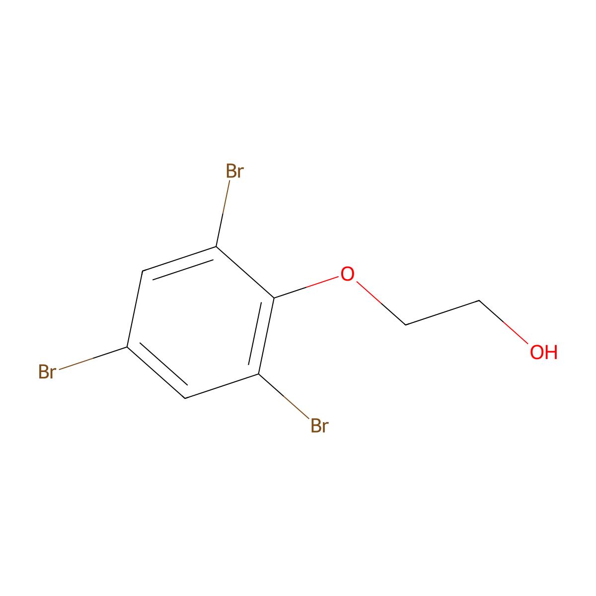Ethanol, 2-(2,4,6-tribromophenoxy)- molecular structure, CAS 23976-66-1