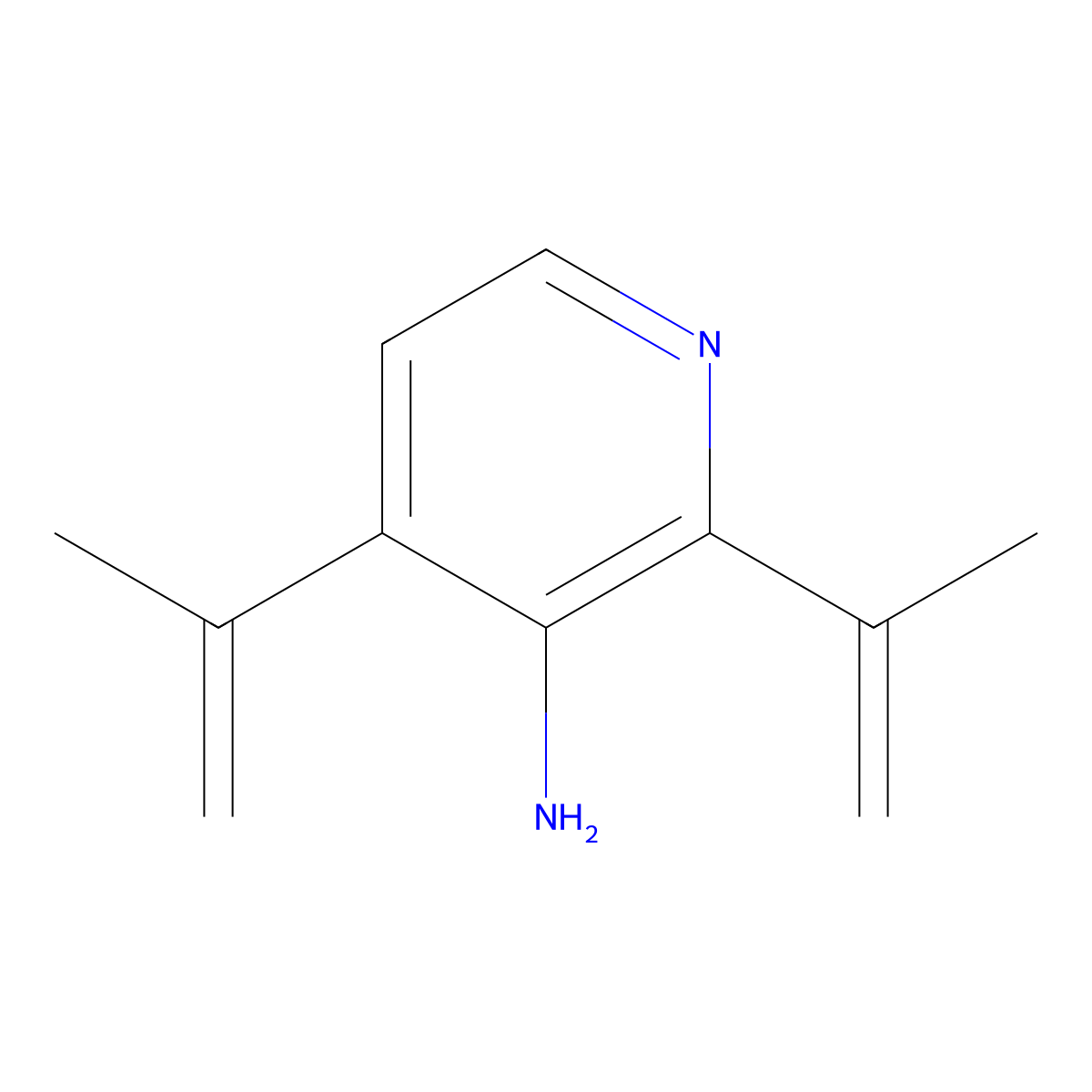2,4-Di(prop-1-en-2-yl)pyridin-3-amine molecular structure, CAS 2397623-68-4