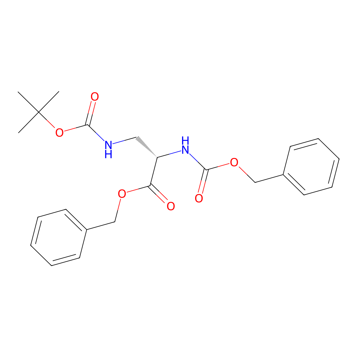 Z-L-Dap(Boc)-Obn molecular structure, CAS 239785-37-6