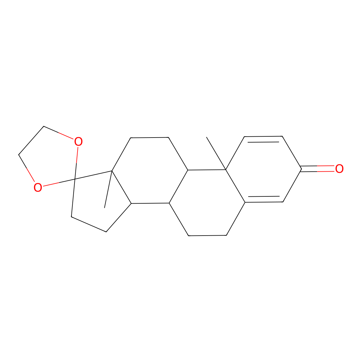 9a,11a-Dimethyl-2,3,3a,3b,4,5,7,9a,9b,10,11,11a-dodecahydrospiro[cyclopenta[a]phenanthrene-1,2'-[1,3]dioxolan]-7-one molecular structure, CAS 2398-63-2