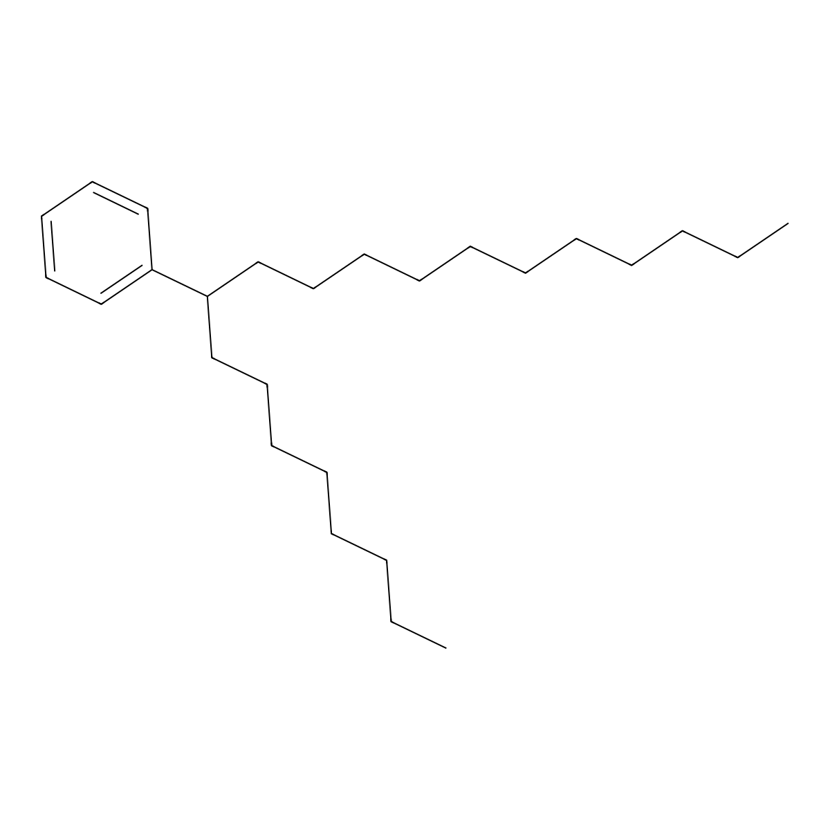 9-Phenyleicosane molecular structure, CAS 2398-65-4