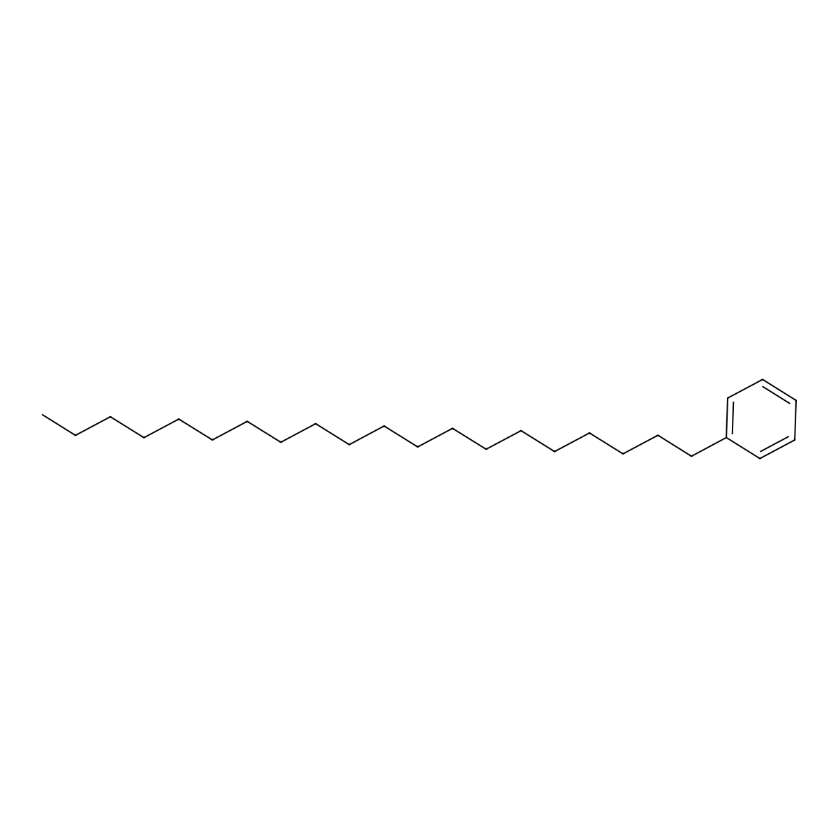 Benzene, eicosyl- molecular structure, CAS 2398-68-7