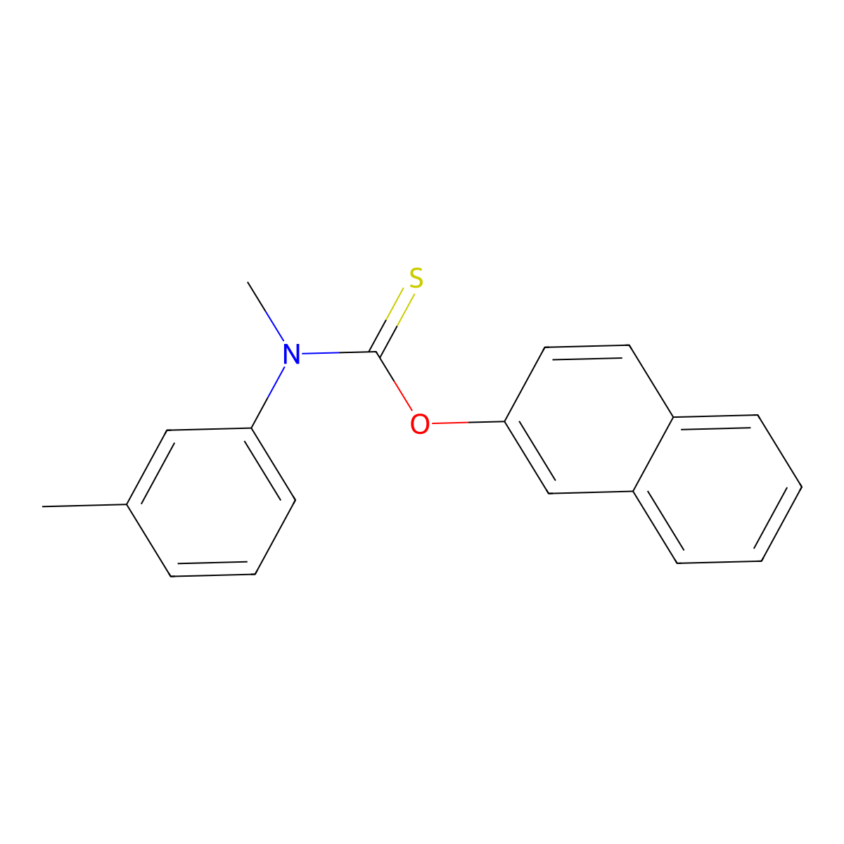 Tolnaftate molecular structure, CAS 2398-96-1