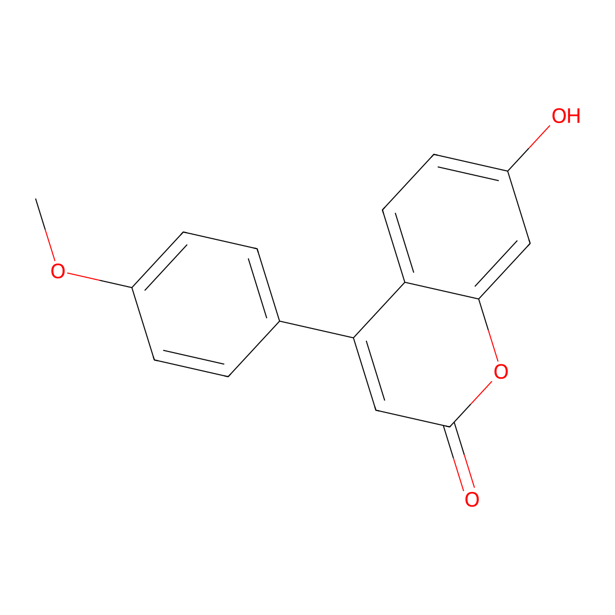 7-Hydroxy-4-(4-methoxyphenyl)chromen-2-one molecular structure, CAS 23982-31-2