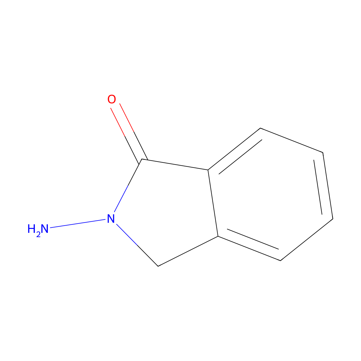 1H-Isoindol-1-one, 2-amino-2,3-dihydro- molecular structure, CAS 23990-34-3