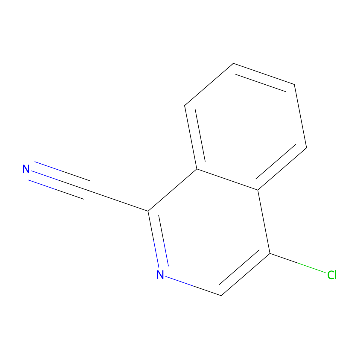 4-Chloroisoquinoline-1-carbonitrile molecular structure, CAS 23994-20-9