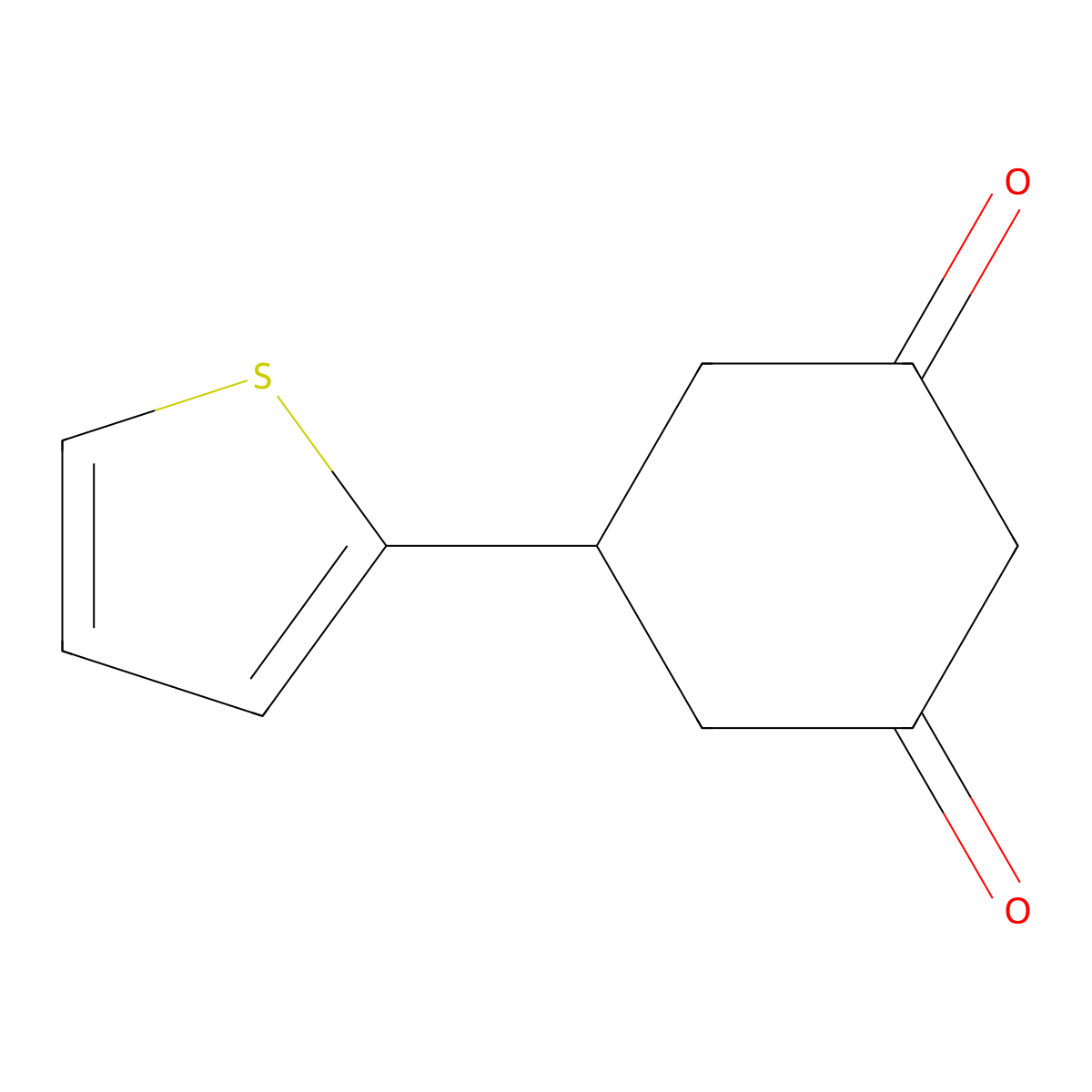 5-(2-Thienyl)cyclohexane-1,3-dione molecular structure, CAS 23994-65-2
