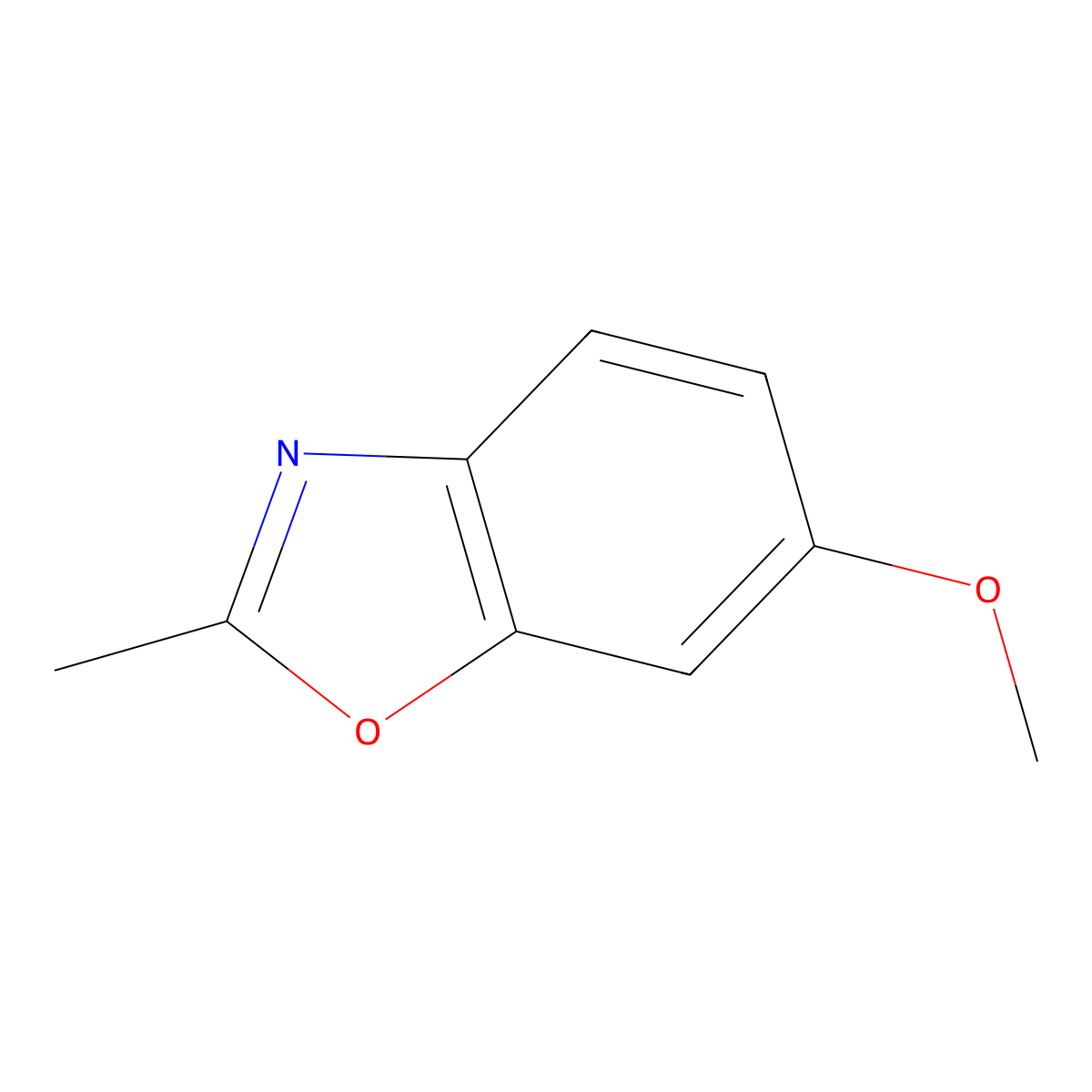 6-Methoxy-2-methylbenzoxazole molecular structure, CAS 23999-64-6