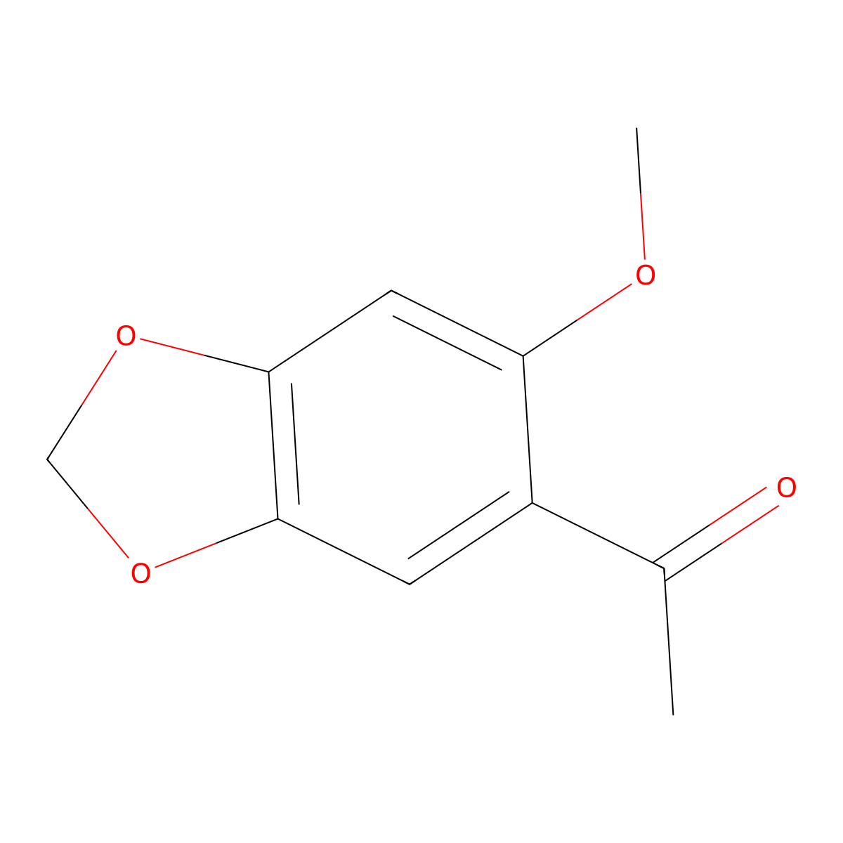 1-(6-Methoxybenzo[d][1,3]dioxol-5-yl)ethanone molecular structure, CAS 23999-66-8