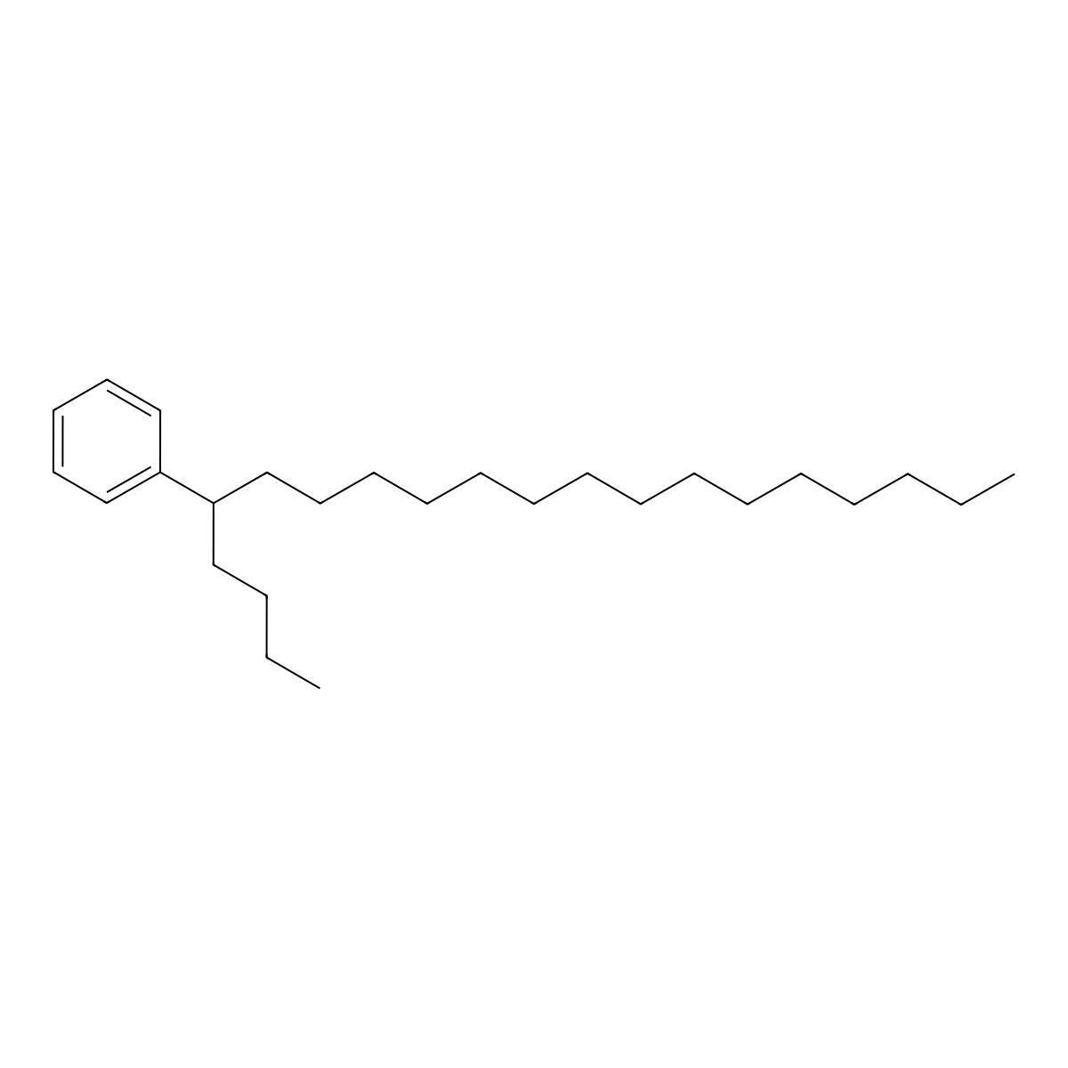 5-Phenyleicosane molecular structure, CAS 2400-04-6