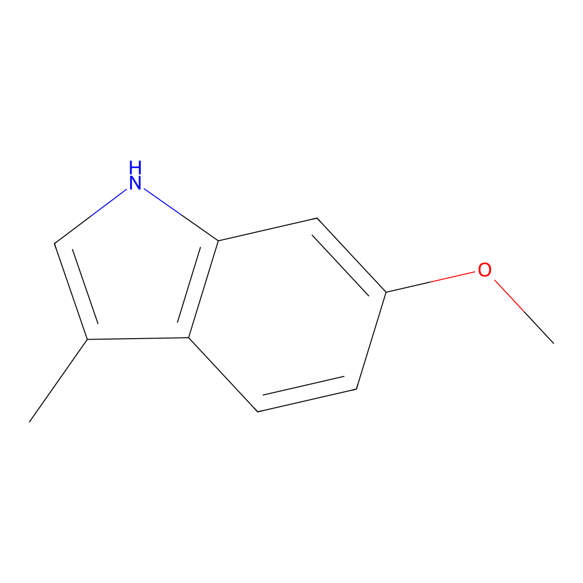 6-methoxy-3-methyl-1H-indole molecular structure, CAS 2400-36-4