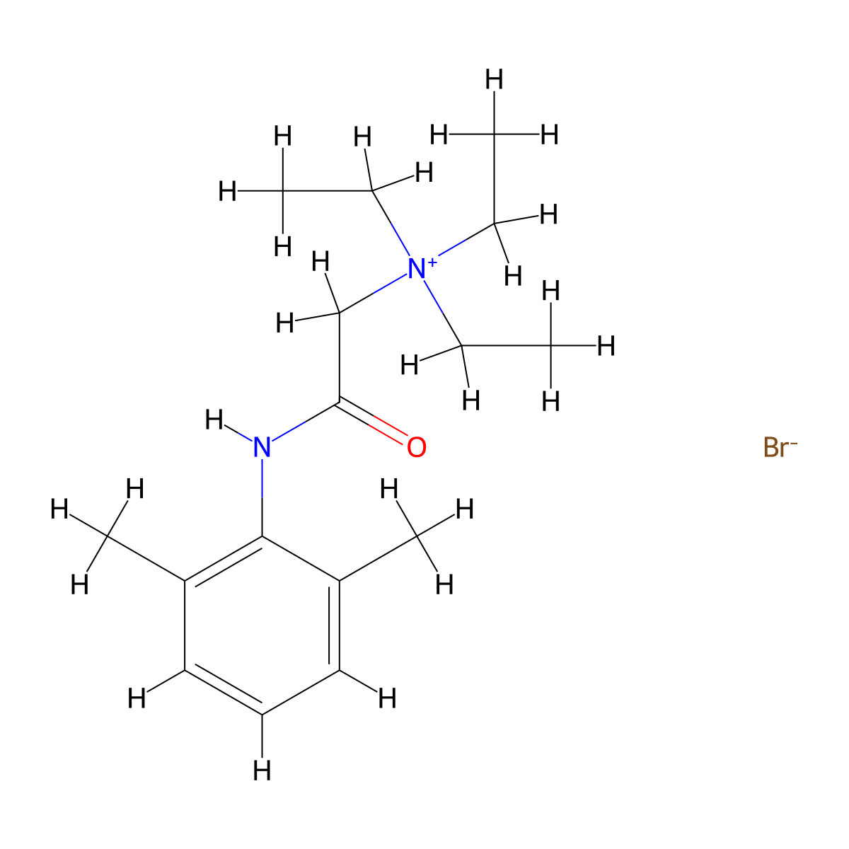 QX-314 bromide molecular structure, CAS 24003-58-5