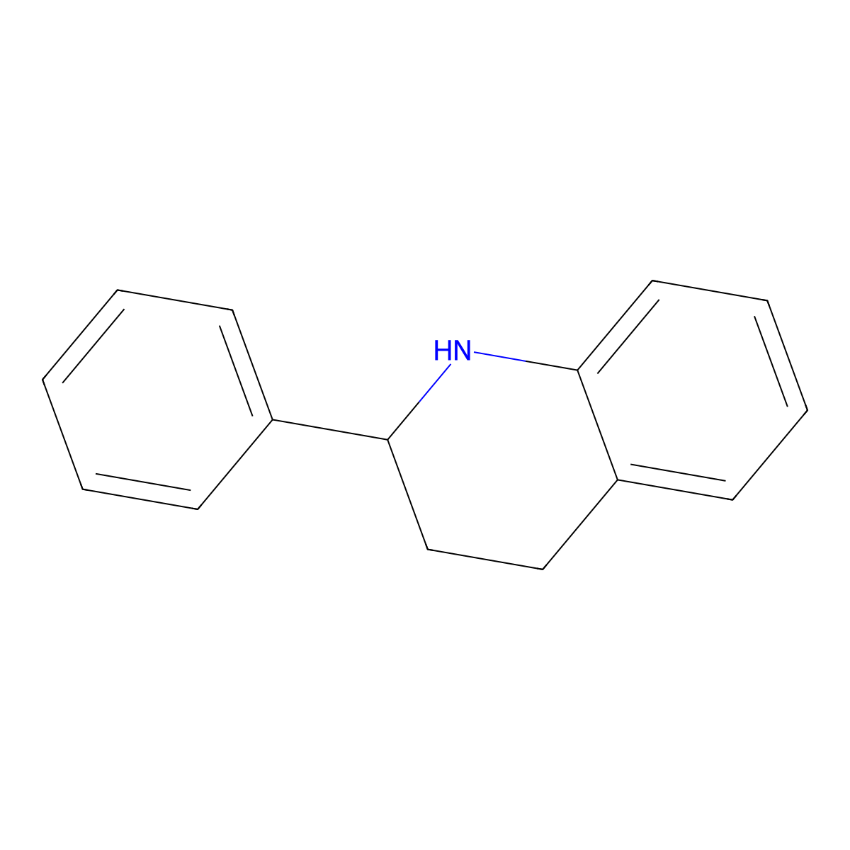 2-Phenyl-1,2,3,4-tetrahydroquinoline molecular structure, CAS 24005-23-0