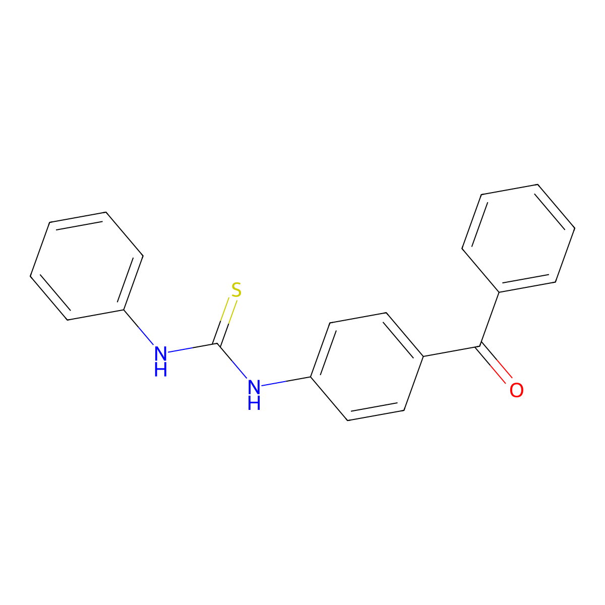 1-(4-Benzoylphenyl)-3-phenylthiourea molecular structure, CAS 24005-44-5